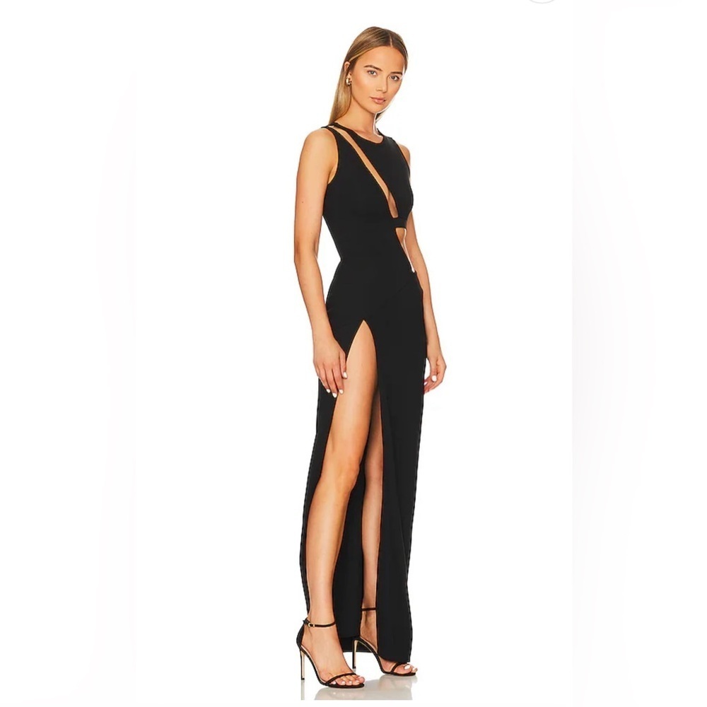 Camila Coelho Alex Maxi Dress in Black - Picture 2 of 4